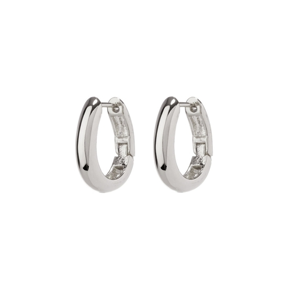 Luv Aj Jewelry - Luv AJ Mini Carmelia Huggies Earrings Silver
